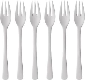 Kagegaffel Steel Line 16 cm 6 stk. Blankt stål