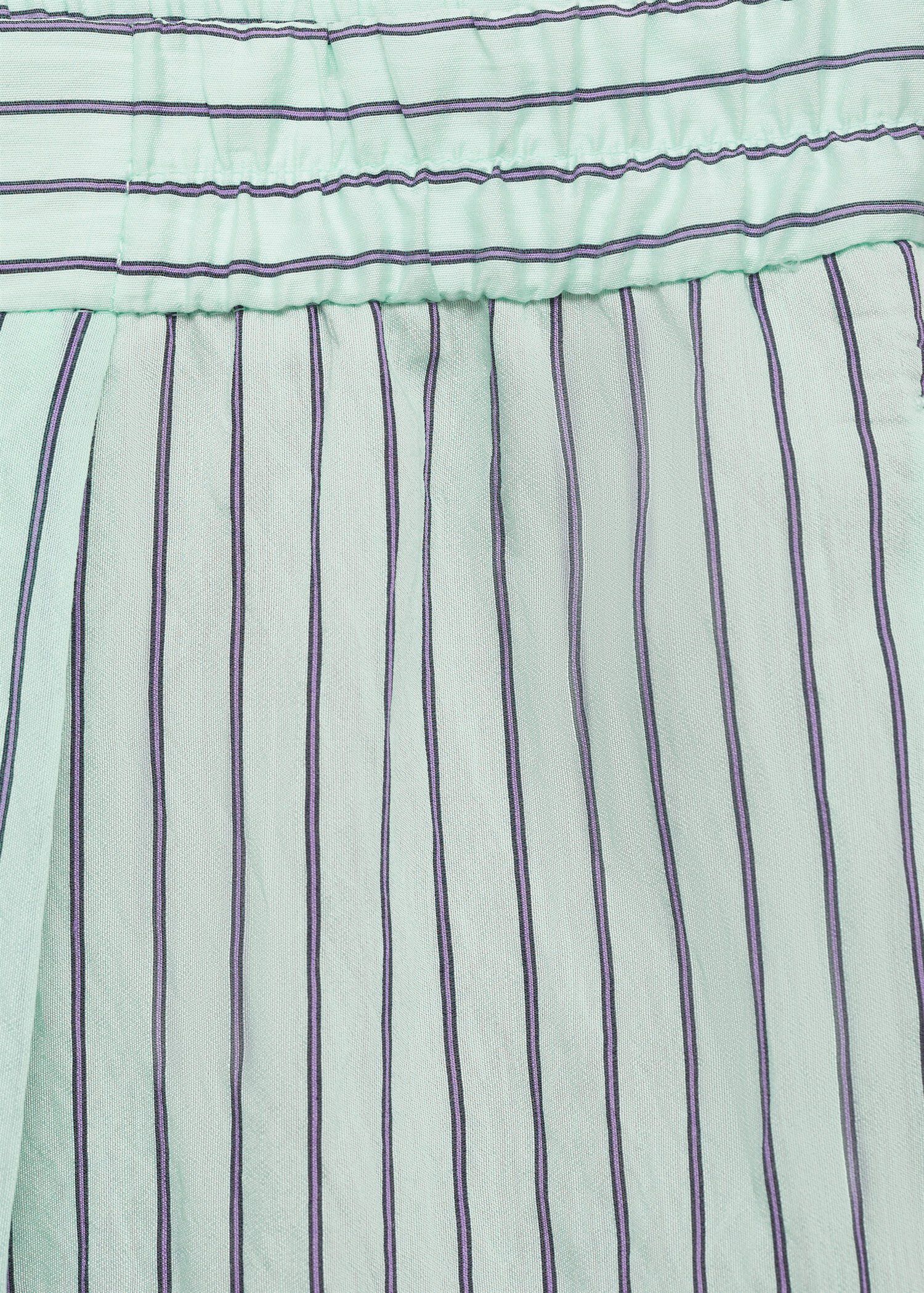 Low-rise striped pants