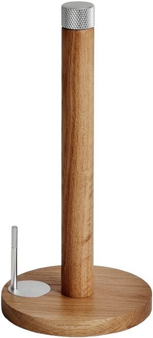 SINA Kitchen Roll Holder Oak Steel