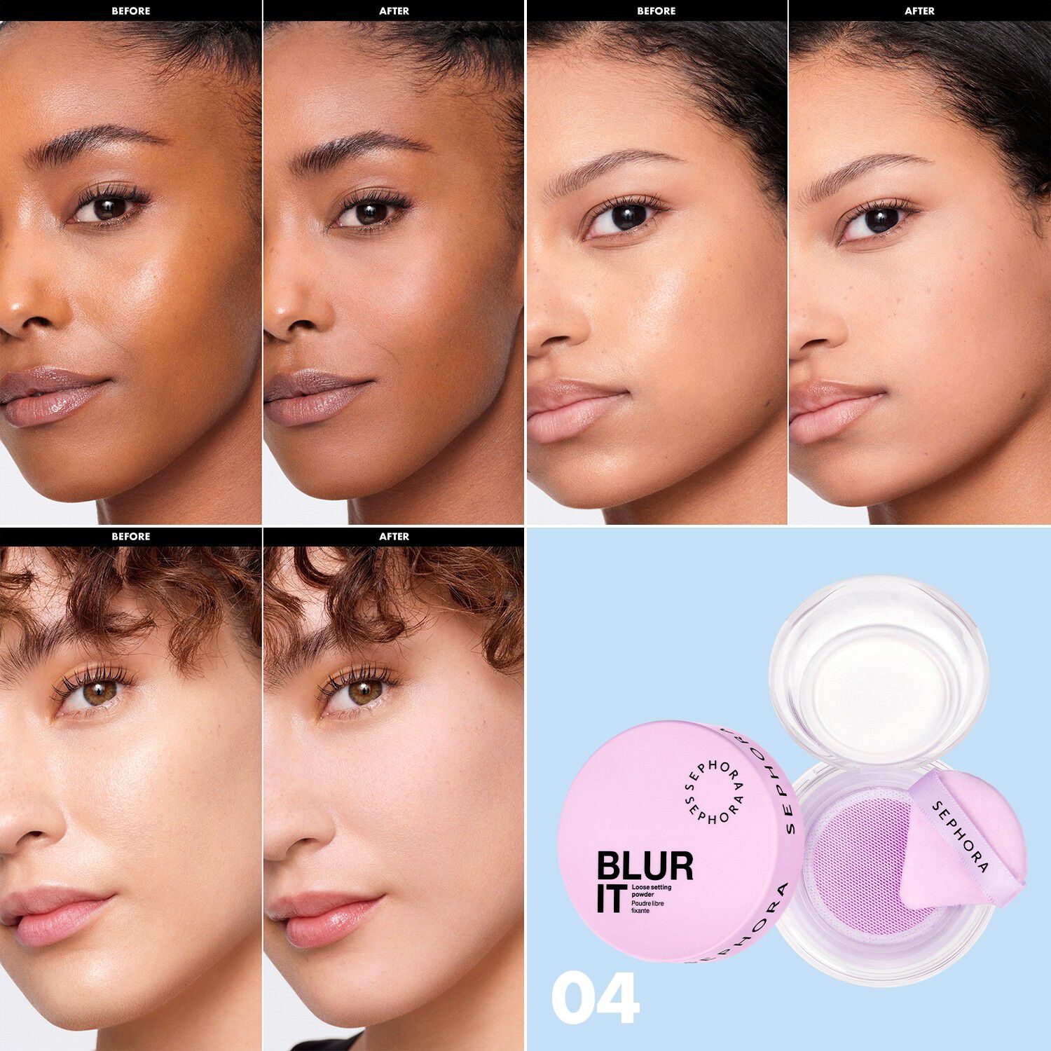 BLUR IT - L&oslash;st pudder, der s&aelig;tter sig fast