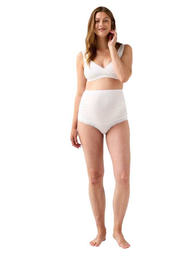 Soft nursing bra in cotton blend wi