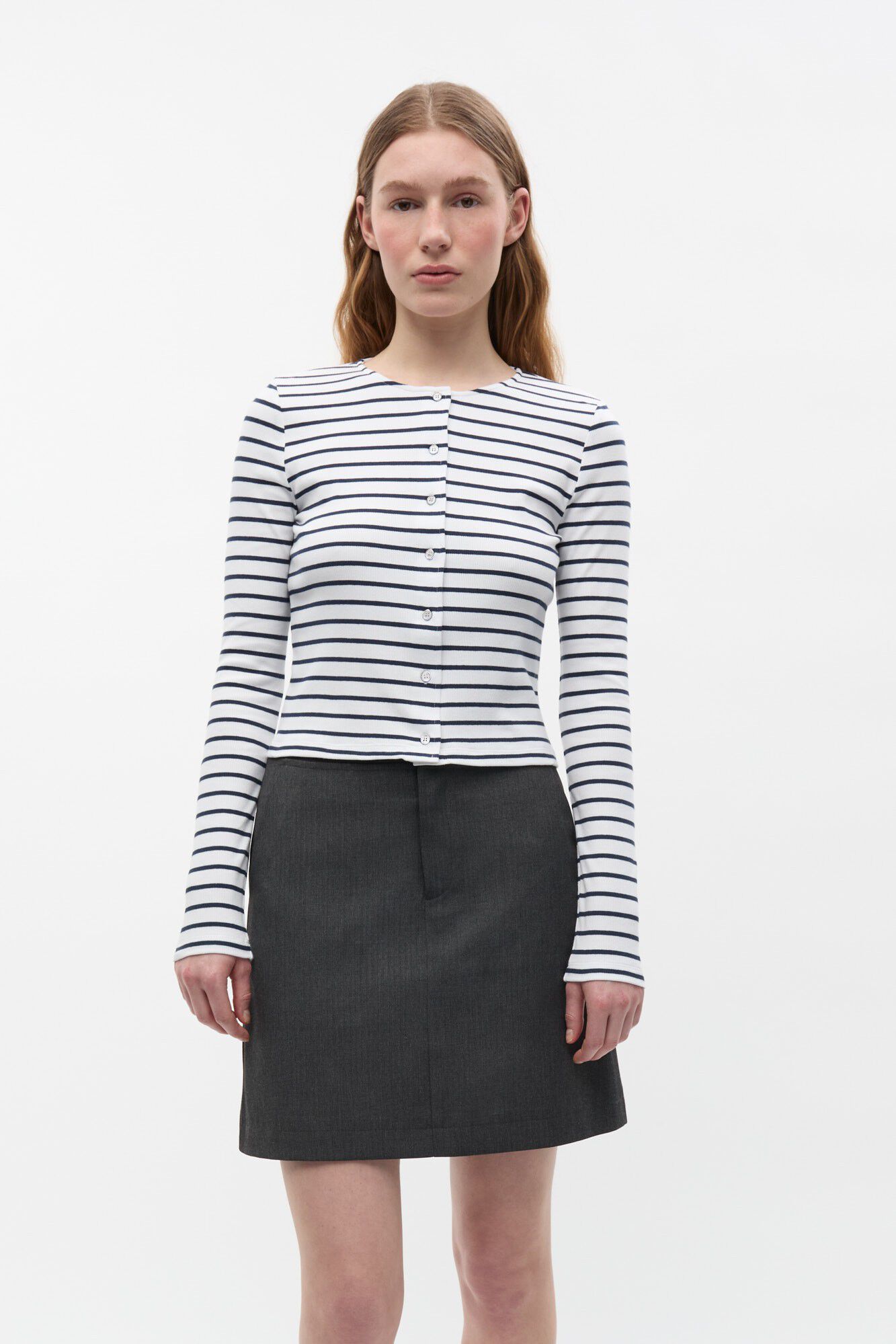 ENALLY LS O-N CARDIGAN ST 7262