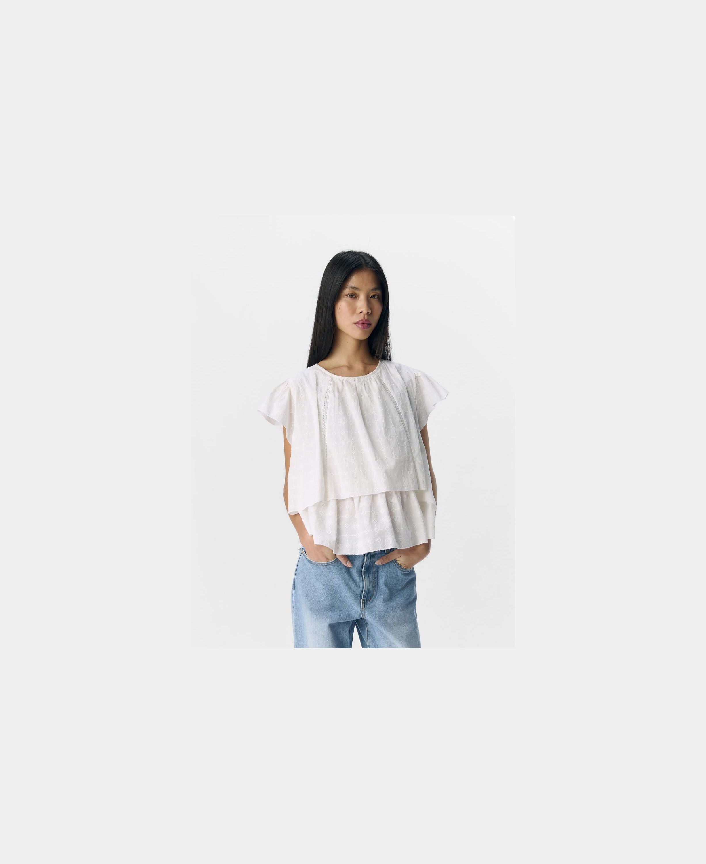 OBJBIA S/S O-NECK TOP 138