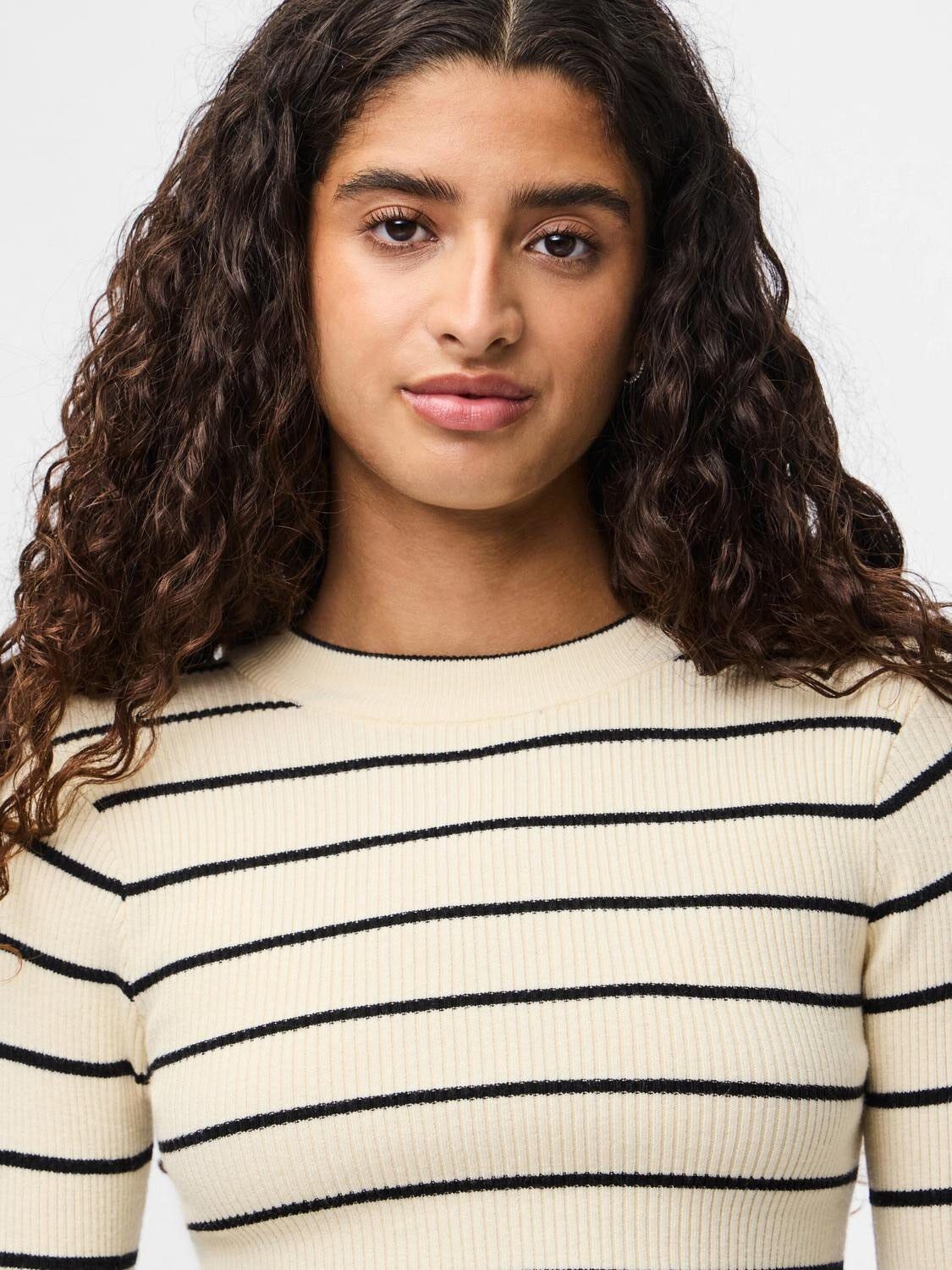 PCMIRA NEW LS O-NECK KNIT NOOS BC