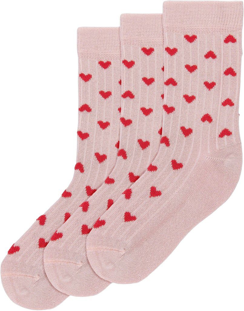 Minipop Bamboo Heart Socks 3 Pack