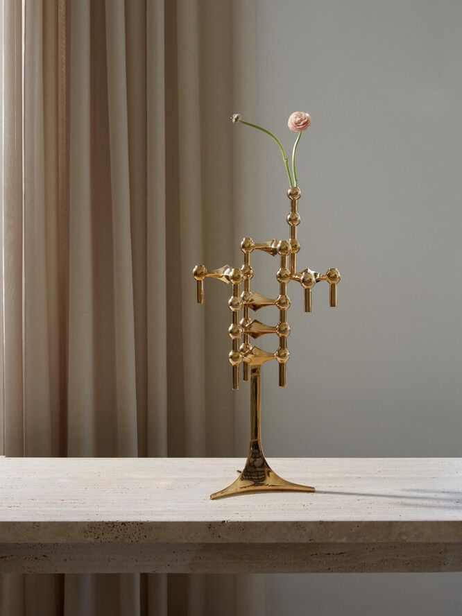 STOFF Nagel® lysestage messing