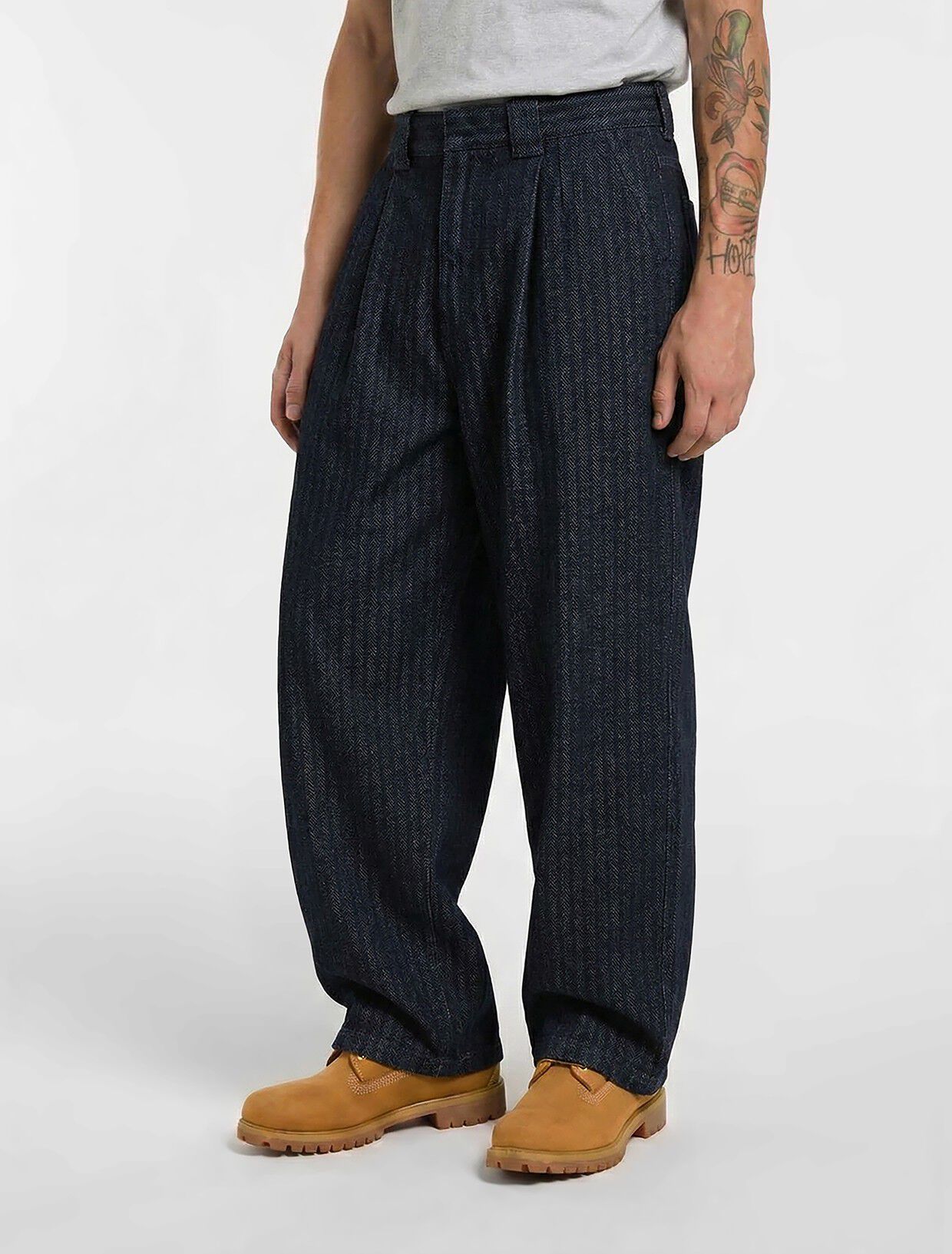 SELVEDGE HERRINGBONE DENIM WORK PANT