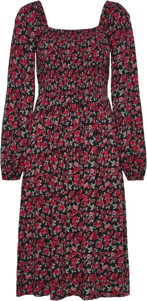 RWElif LS Smock Knee Dress