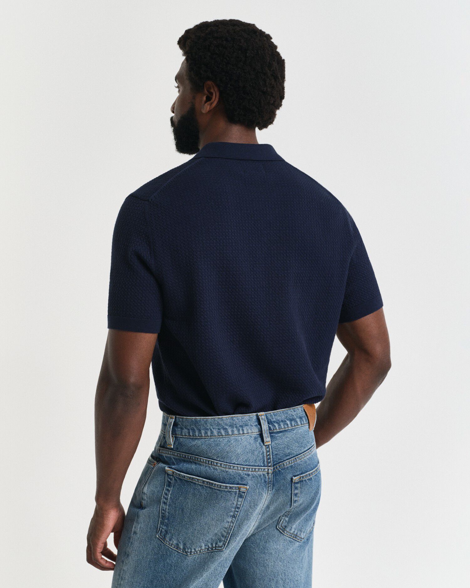 TEXTURED COTTON SS POLO