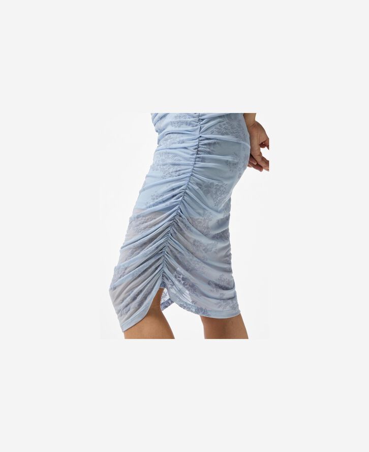 PCMERRY SL RUCHING SHORT DRESS JRS