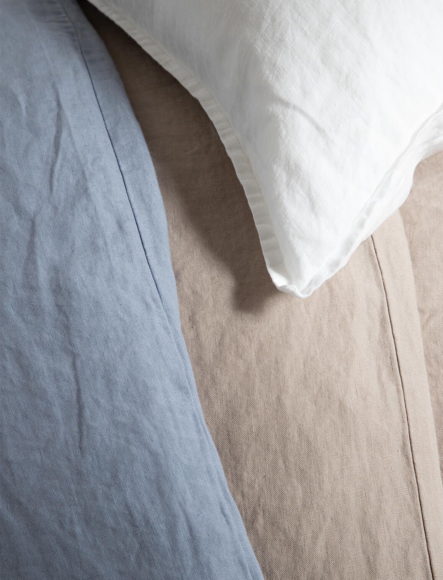 100% linen col. blue blizzard