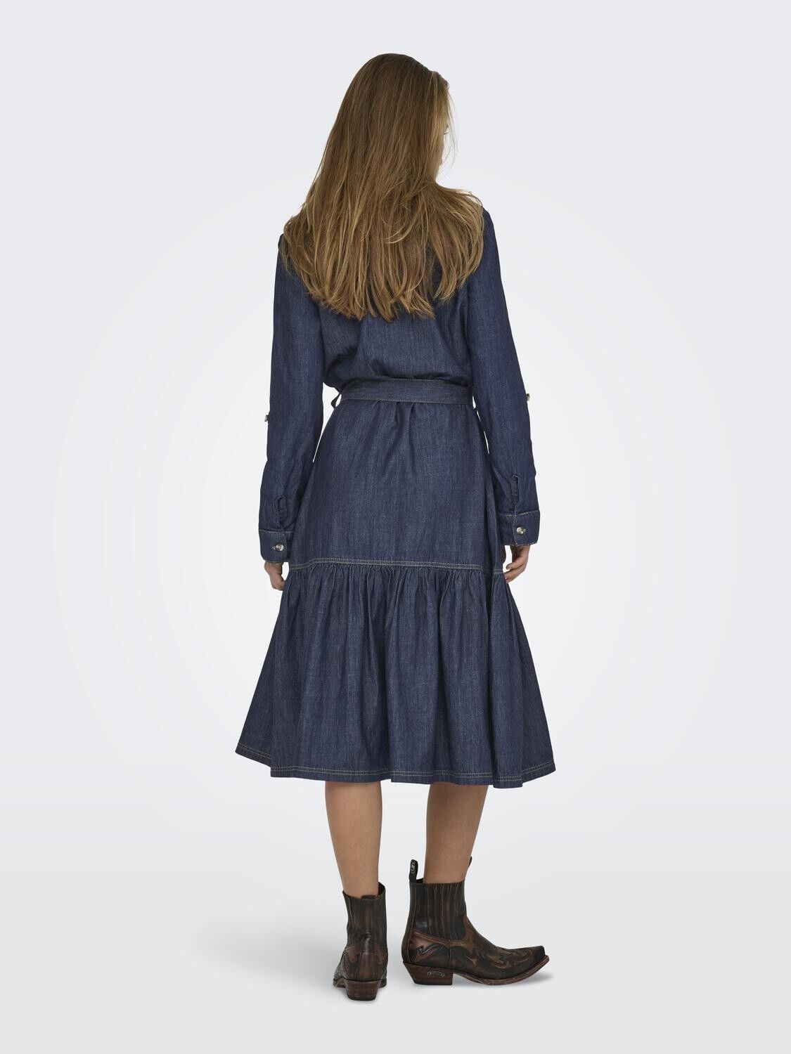 ONLSEVIGNY FRILL 3/4 SL LONG DRESS