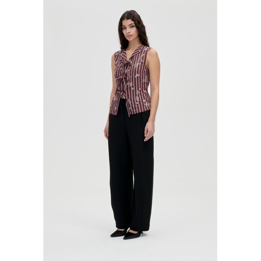 2525 Double-Layer Crepe, Sharp Pleat Pants