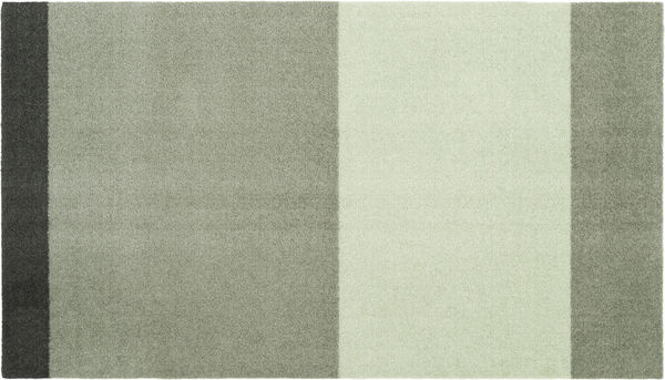 Løber, 67x120 cm, stripes-horizon lys/støvet og mørkegrøn