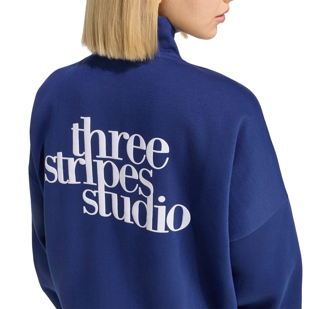 3 Stripes Studio Full Zip Sweatshirt