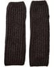 2682 Fingerless Glove Solid Chocolate Brown