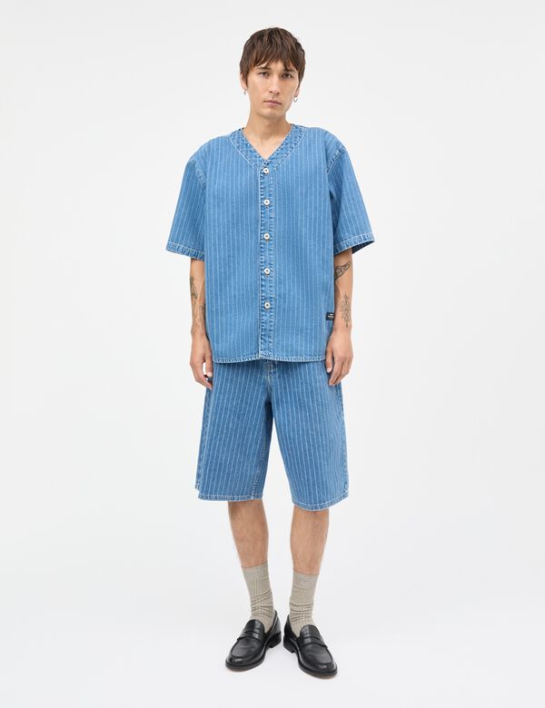 Striped Denim Hannes Shorts