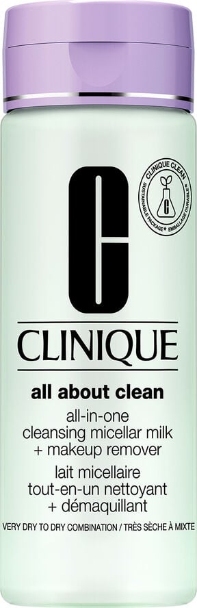 All About Clean Micellar Milk + Makeup Remover Very Dry to Combination
