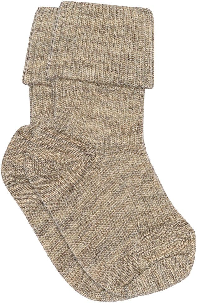 Wool rib baby socks