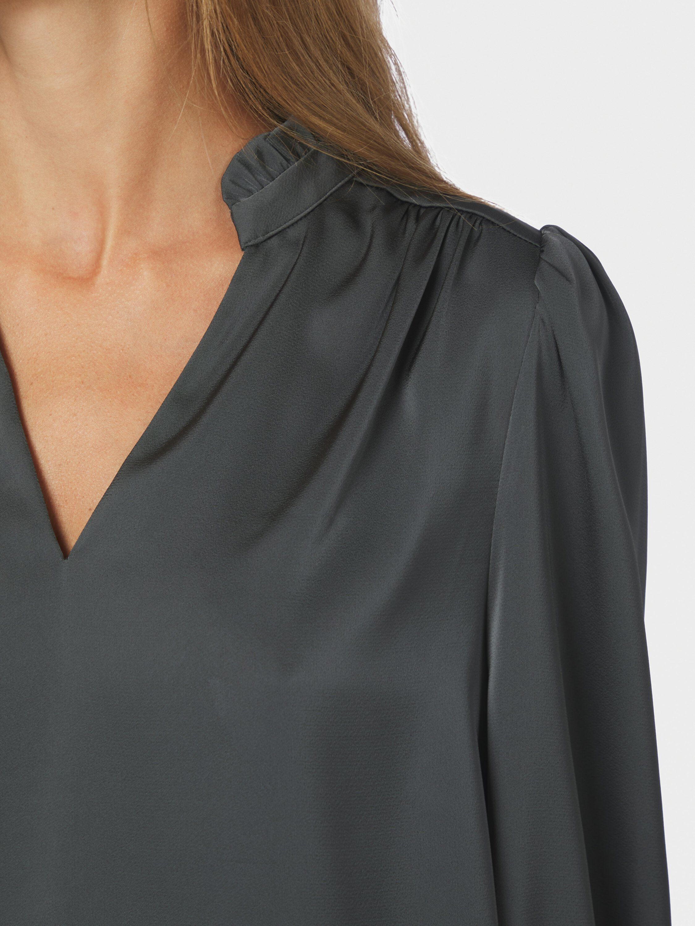 Amara Drapy Satin Blouse
