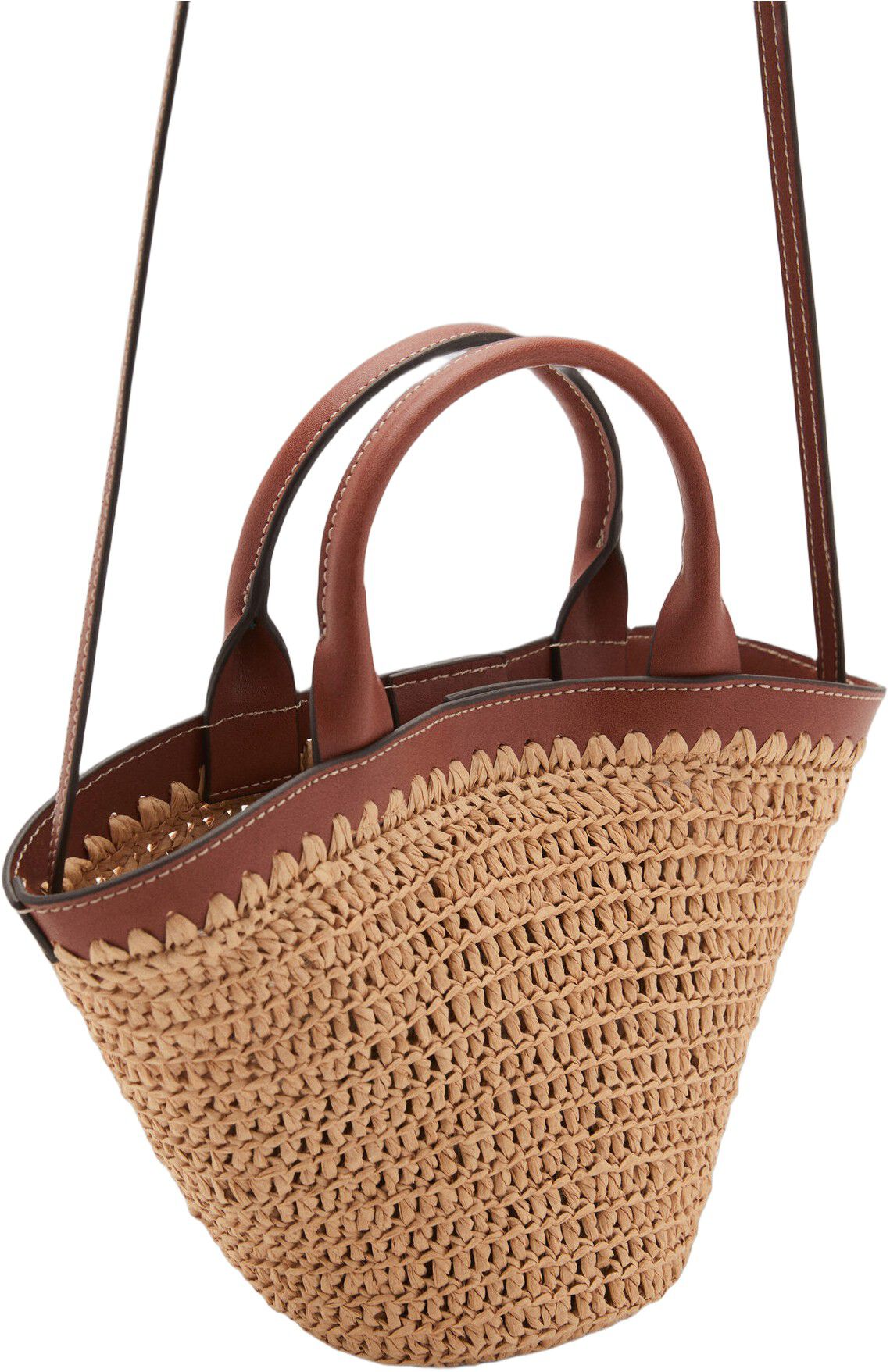 Small double-handle natural fibre b