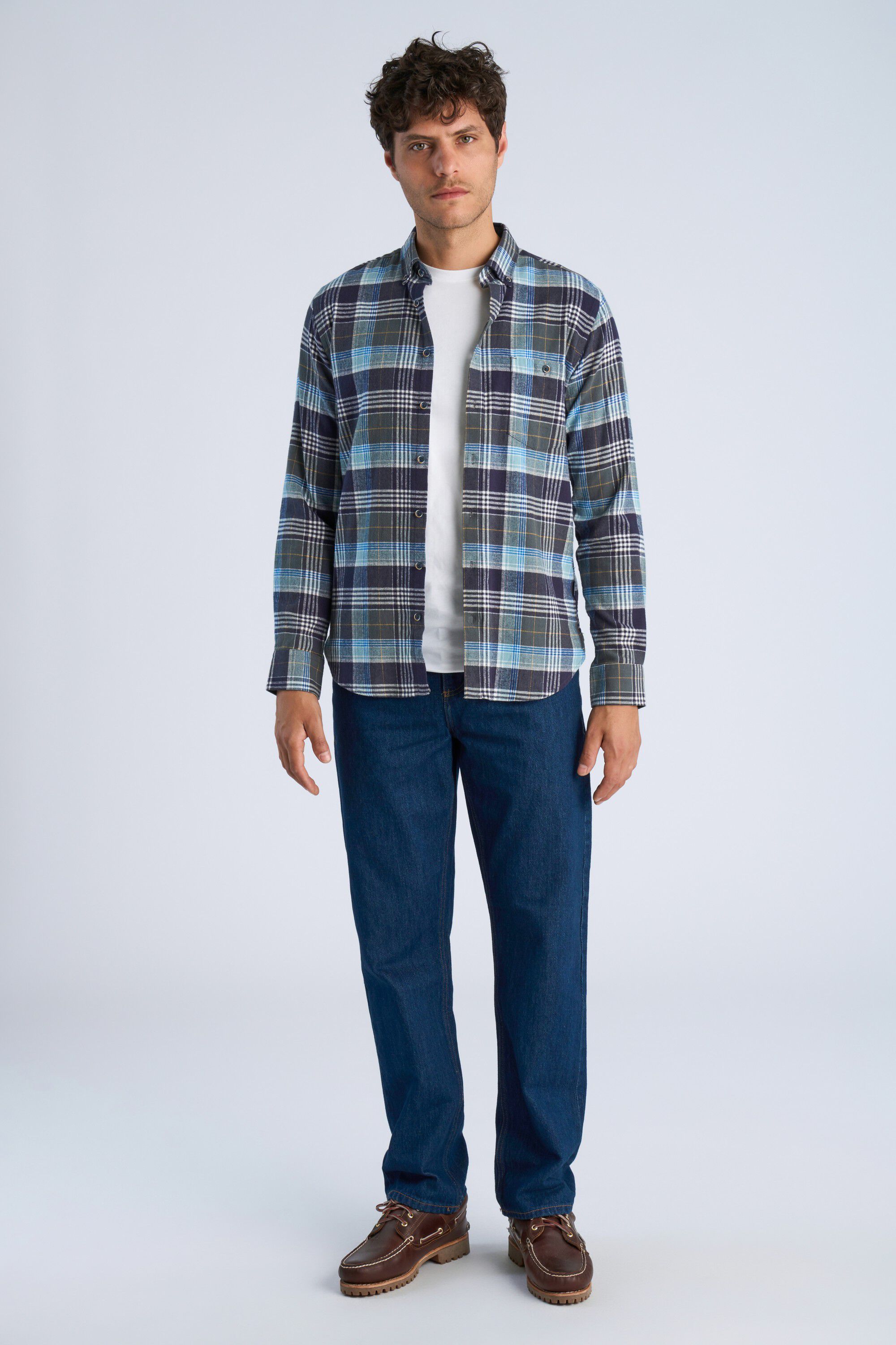 Large checked shirt L/S