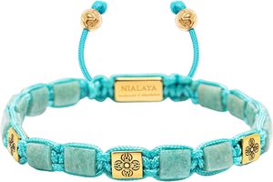 Mini Amazonite Dorje Flatbead Bracelet