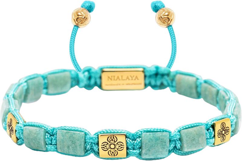 Mini Amazonite Dorje Flatbead Bracelet