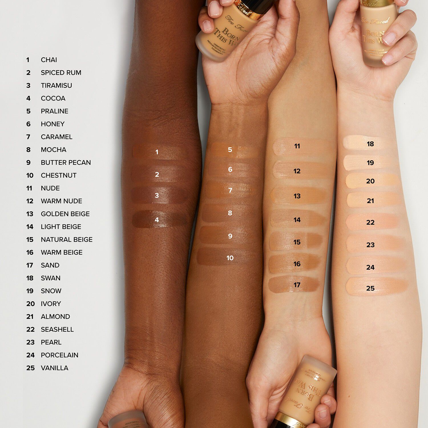 Born This Way Natural Finish Foundation - Medium til h&oslash;j d&aelig;kkende foun