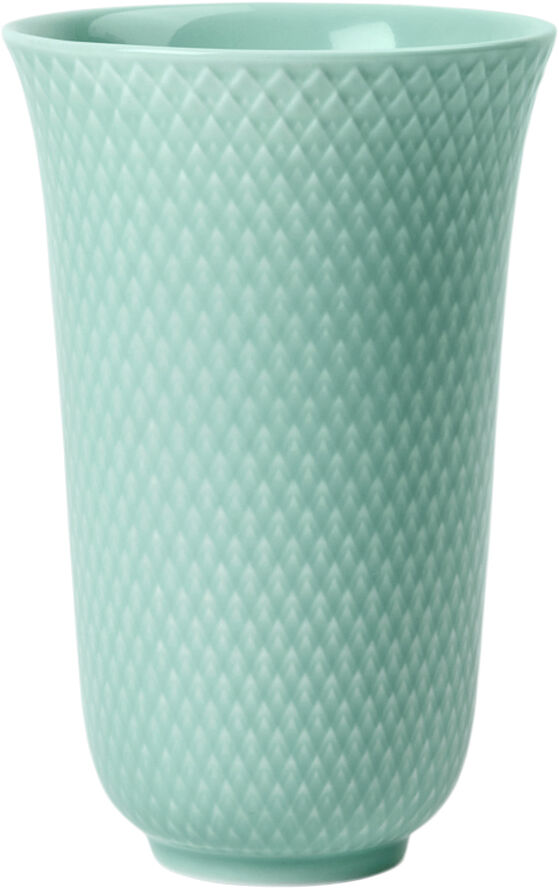 Rhombe Color Vase H15 aqua porcelæn
