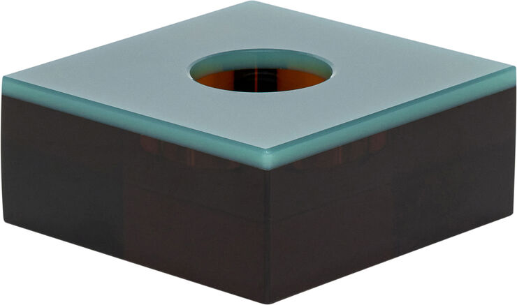 Flux Tealight Holder Green/Brown