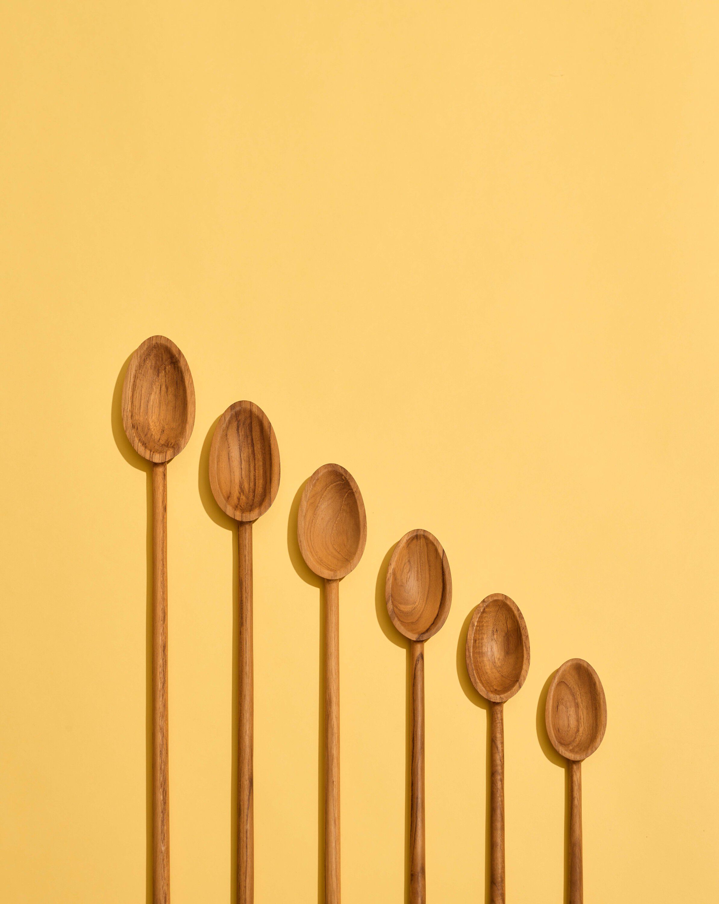 Grydeske, teak, 20 cm