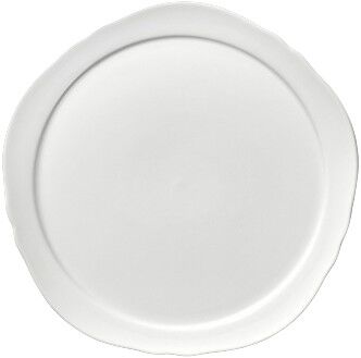 PRESENTATION PLATE WHITE SILHOUETTE