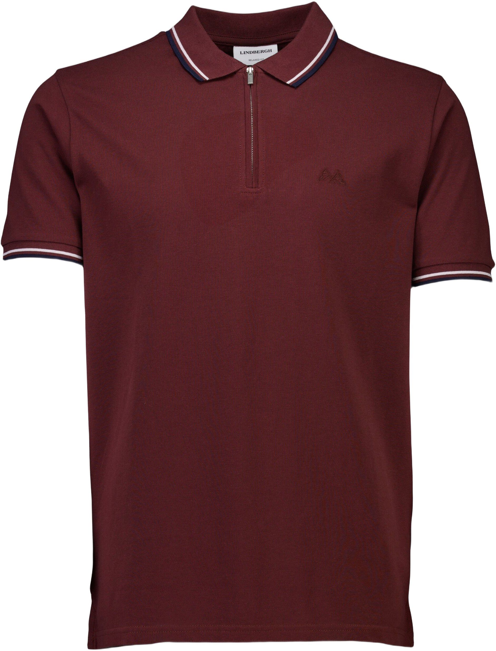 Polo shirt w. zip neck