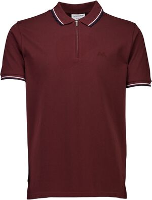 Polo shirt w. zip neck