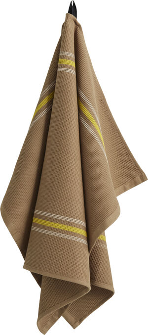 Canteen Tea Towel-Beige and yellow_