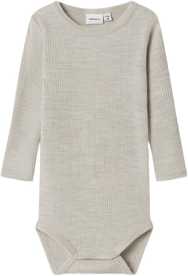 NBNWAX WOOL RIB LS BODY NOOS