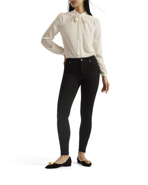 STRENTI skinny zip cuff ponti jegg