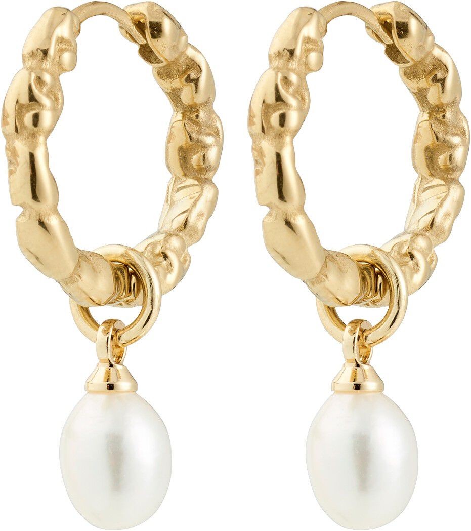 SHIFT perle &oslash;reringe guldbelagt