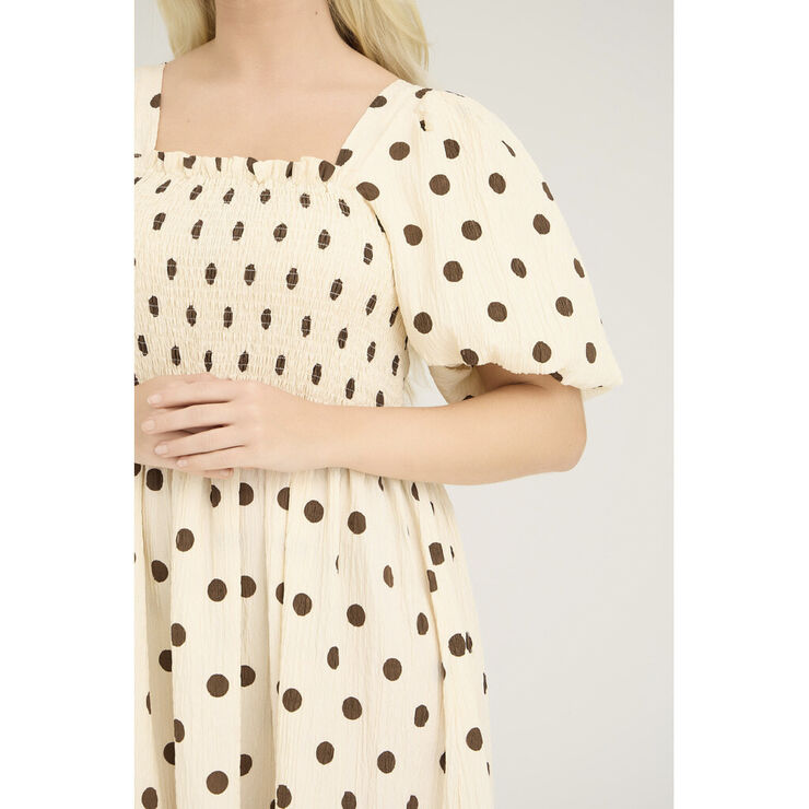 Cheri dot dress