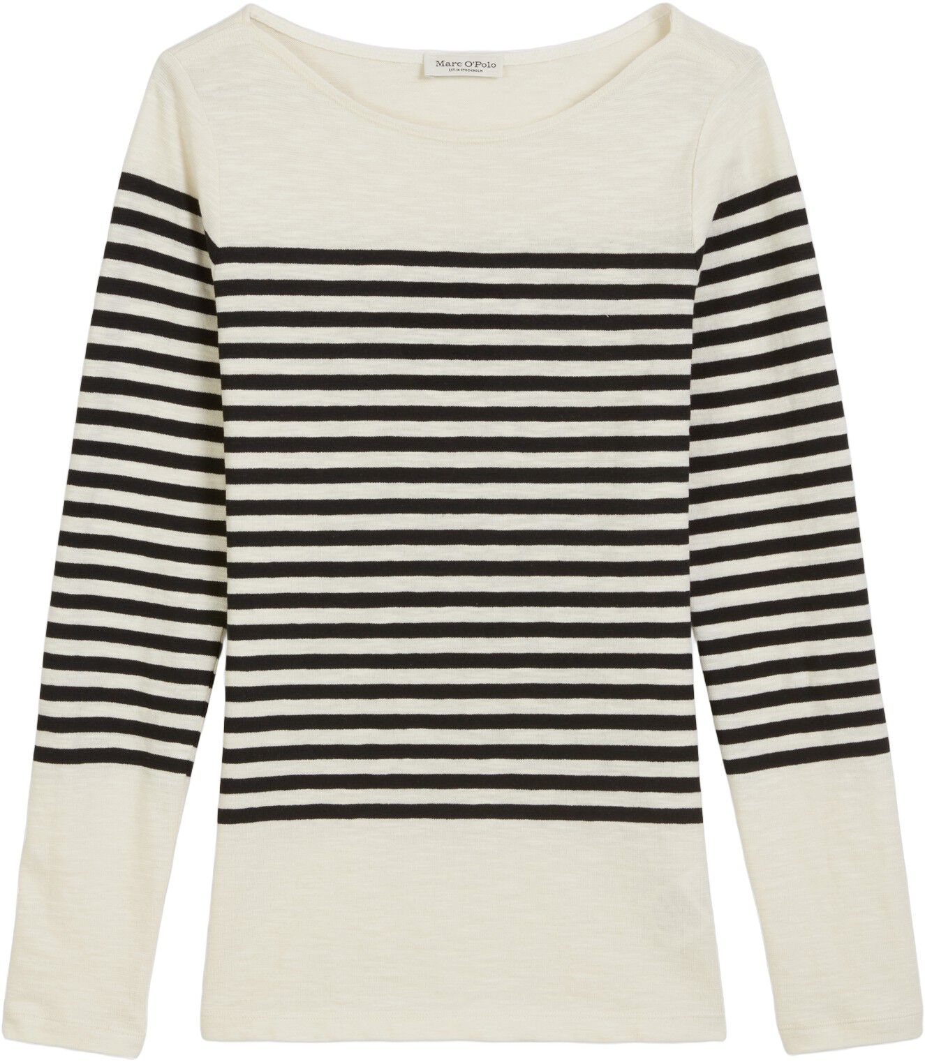 T-shirt, long sleeve, boat neck, st