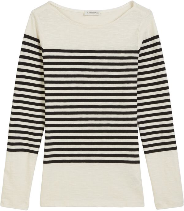 T-shirt, long sleeve, boat neck, st