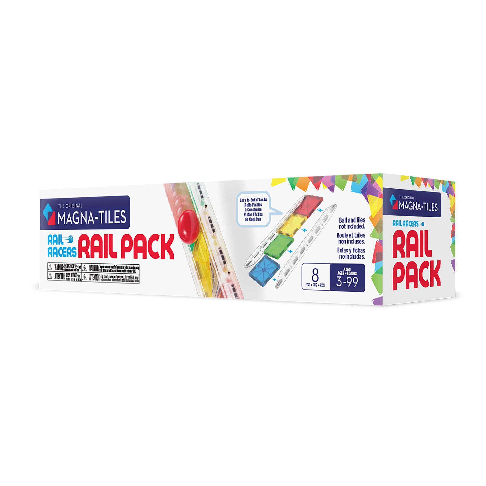 MAGNA-TILES, Rail Pack, 8 pcs