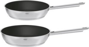 Stegepandesæt PureElements 20+28 cm Stål/Sort