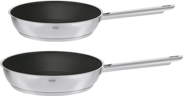 Stegepandesæt PureElements 20+28 cm Stål/Sort