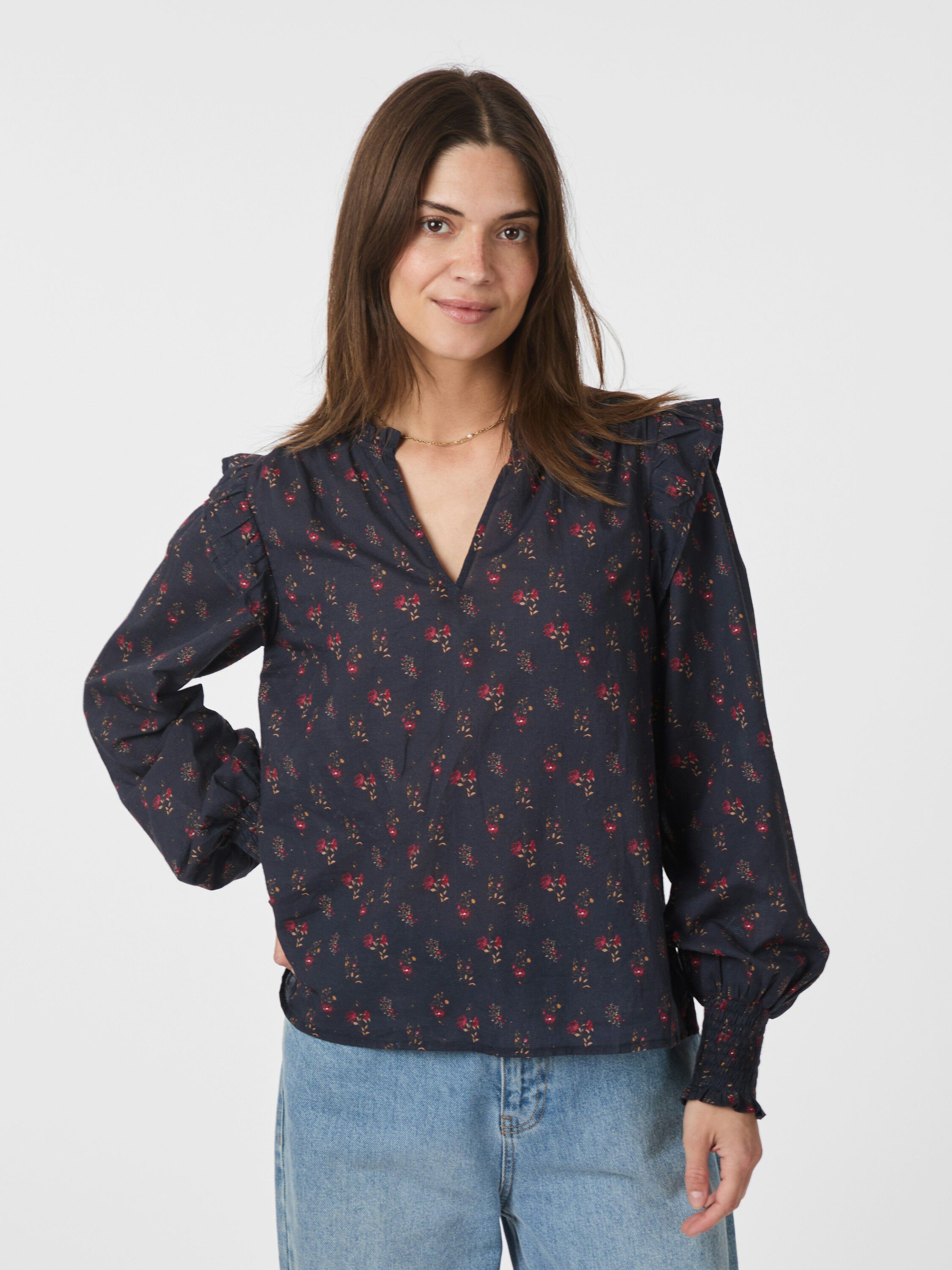 Filja Fine Print Blouse