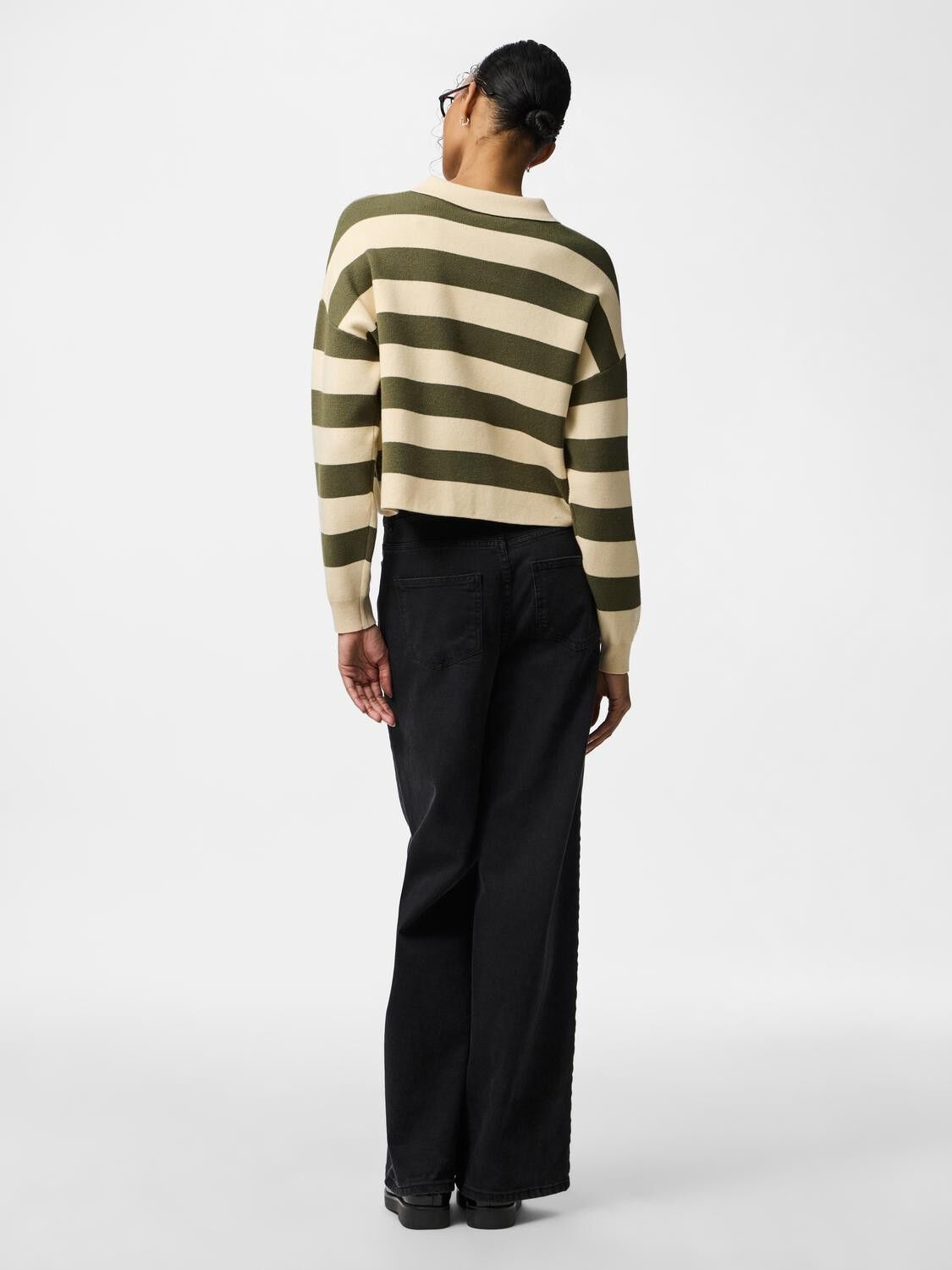 PCJASSY LS SHORT POLO KNIT D2D