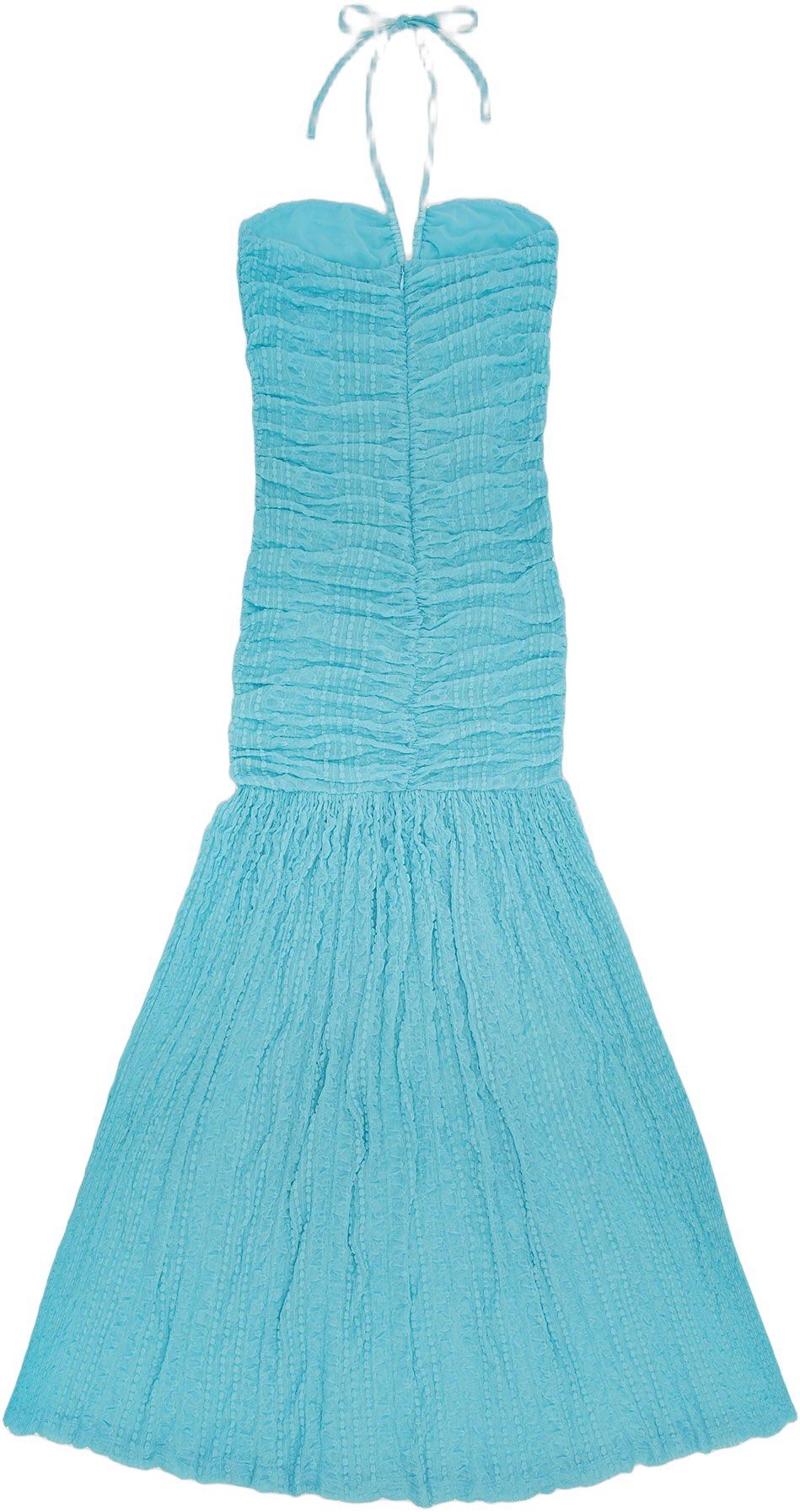 Stretch Lace Halter Neck Dress