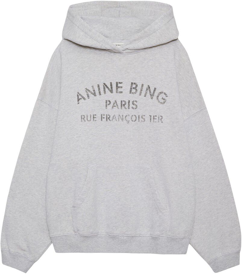 HARVEY SWEATSHIRT PARIS STENCIL - HEATHER GREY
