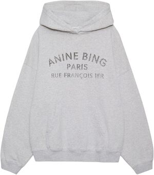 HARVEY SWEATSHIRT PARIS STENCIL - HEATHER GREY